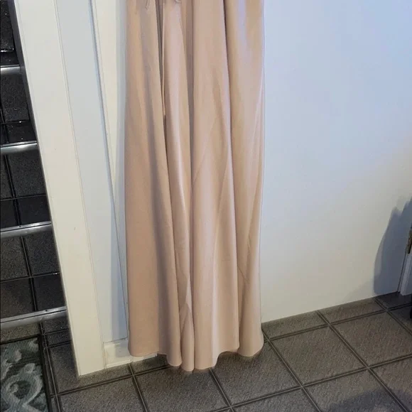 BHLDN Tansy Oyster Satin Wrap Dress NWT Size 22W Designer Maxi - Picture 11 of 12
